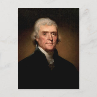 Carte Postale portrait de Thomas Jefferson