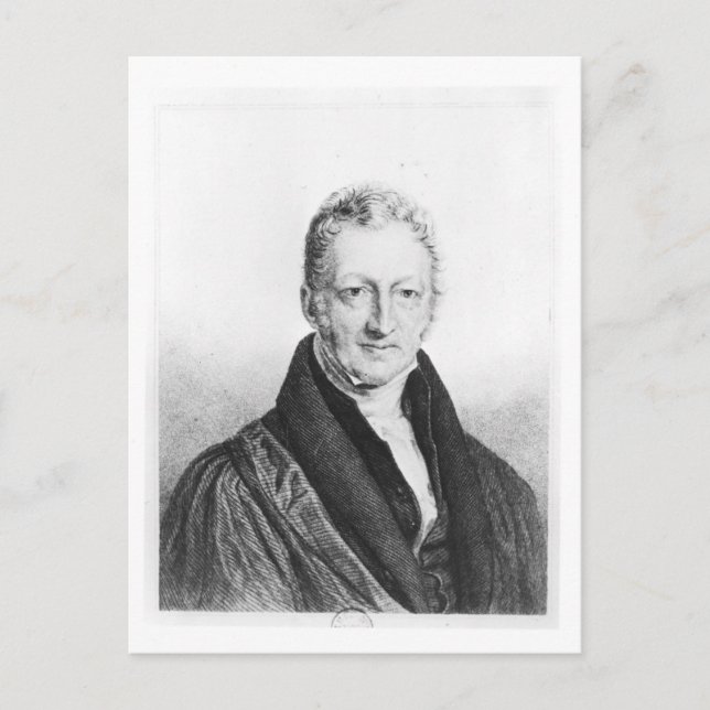 Carte Postale Portrait de Thomas Robert Malthus (Devant)