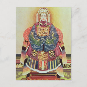 Carte Postale Portrait de Tzu Hsi, l'impératrice dot