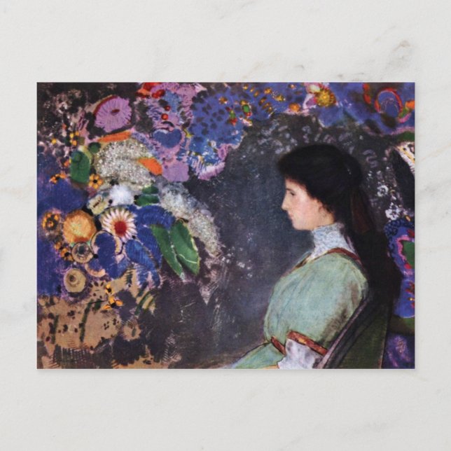 Carte Postale Portrait De Violette Heymann Par Odilon Redon (Devant)