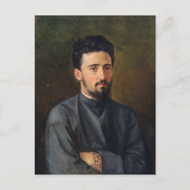Carte Postale Portrait de Vsevolod M. Garshin, 1878 (Devant)