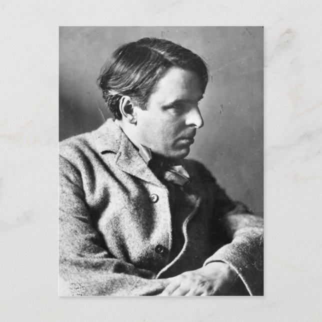 Carte Postale Portrait de W.B. Yeats (Devant)