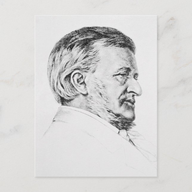 Carte Postale Portrait de Wagner, 19e siècle (Devant)