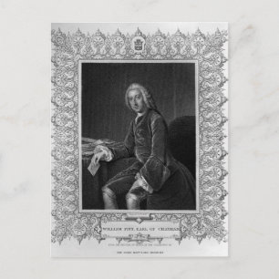 Carte Postale Portrait de William Pitt, 1er comte de Chatham