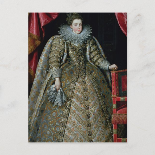 Carte Postale Portrait d'Elisabeth de France 1615 (Devant)