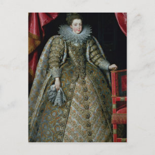 Carte Postale Portrait d'Elisabeth de France 1615