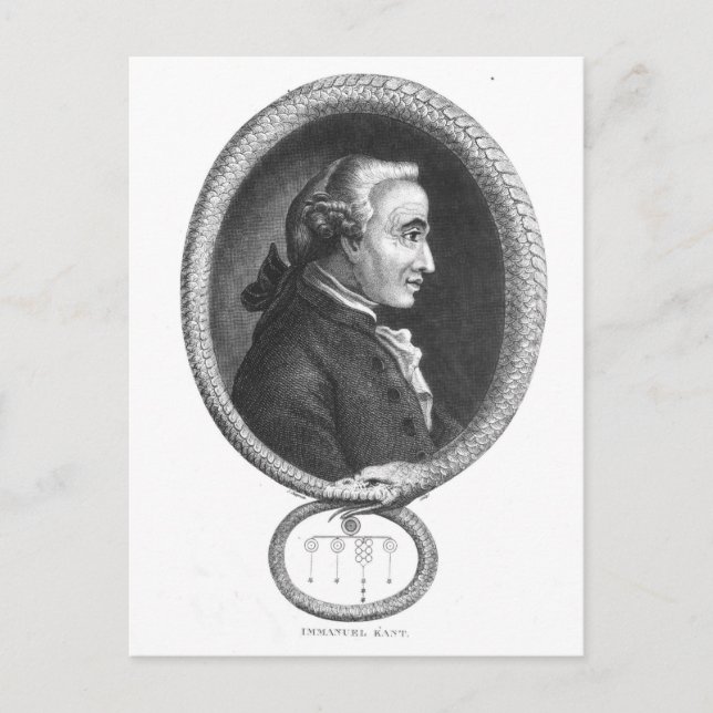 Carte Postale Portrait d'Emmanuel Kant 2 (Devant)