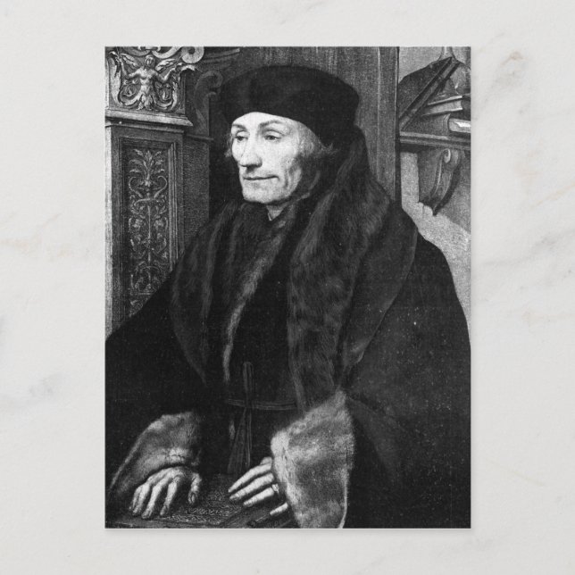 Carte Postale Portrait d'Erasmus (Devant)