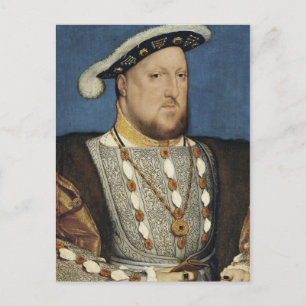 Carte Postale Portrait d'Henri VIII d'Angleterre par Hans Holbei