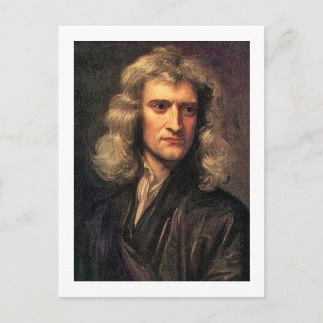 Carte Postale Portrait d'Isaac Newton (1642-1727) (Devant)