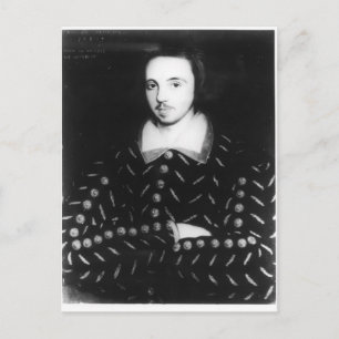 Carte Postale Portrait dit être Christopher Marlowe