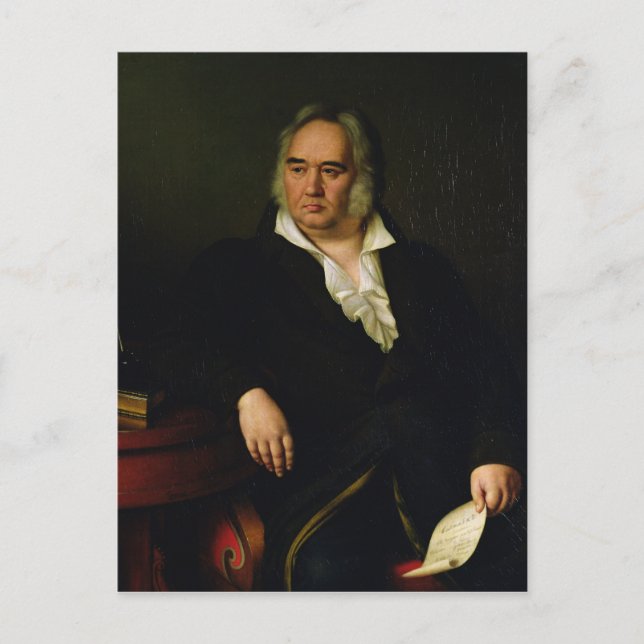 Carte Postale Portrait d'Ivan A. Krylov, 1832 (Devant)