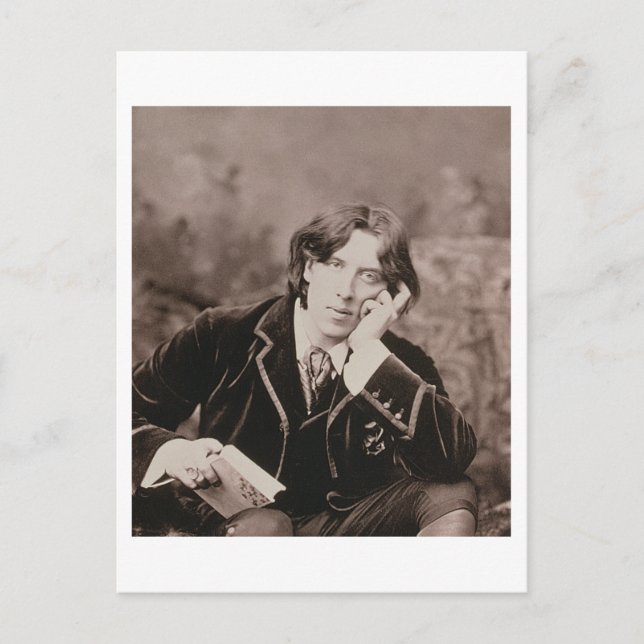 Carte Postale Portrait d'Oscar Wilde (1854-1900), 1882 (b/w pho (Devant)