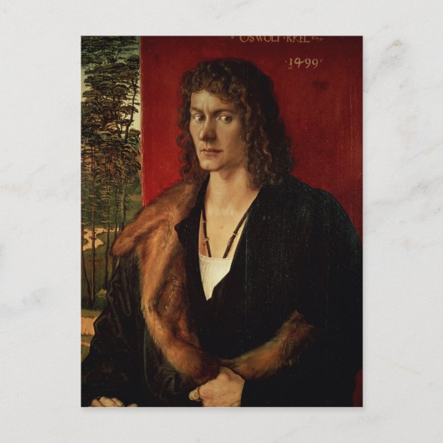 Carte Postale Portrait d'Oswolt Krel, 1499 (Devant)