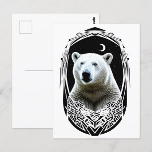 Carte Postale Portrait d'ours polaire