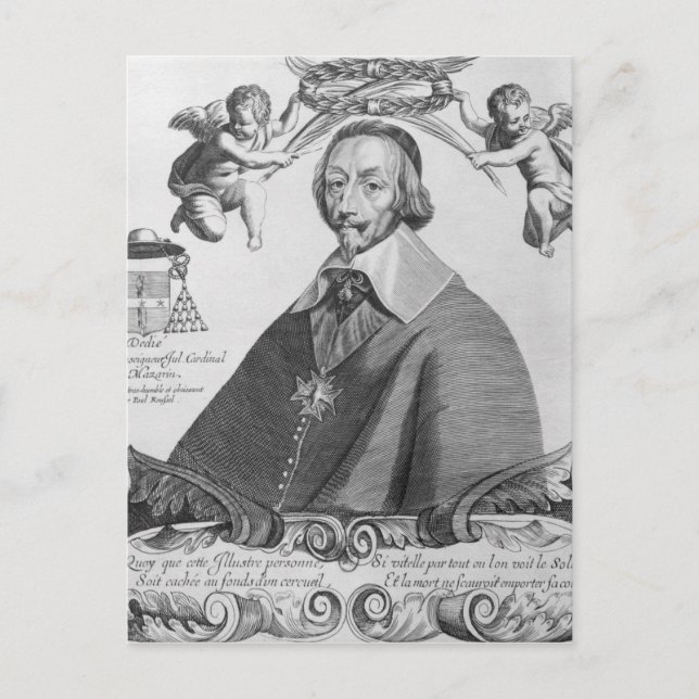 Carte Postale Portrait du Cardinal de Richelieu (Devant)