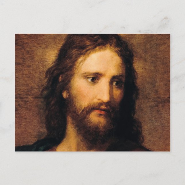 Carte Postale Portrait du Christ par Heinrich Hofmann (Devant)