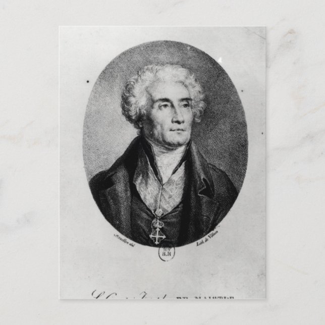 Carte Postale Portrait du comte Joseph de Maistre (Devant)