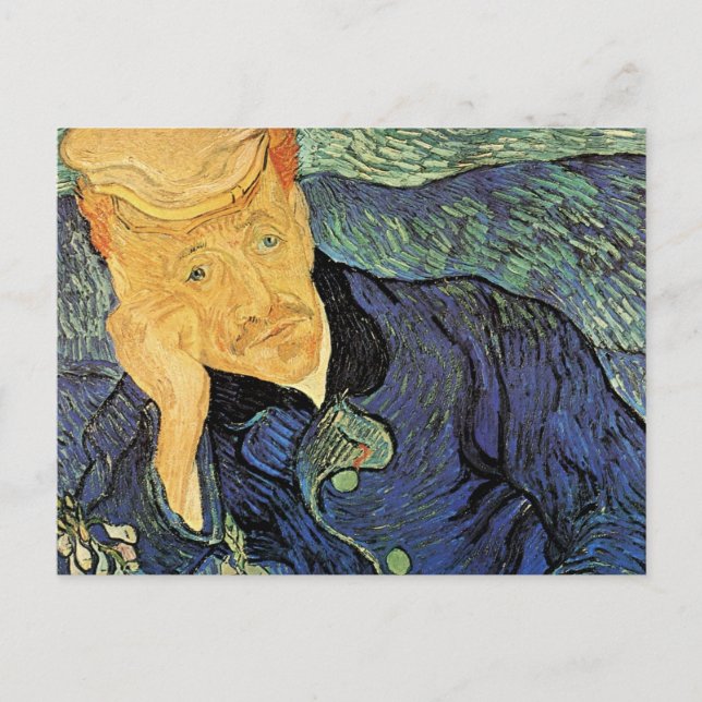 Carte Postale Portrait du Docteur Gachet par Vincent van Gogh (Devant)