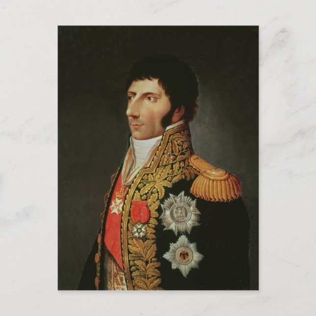 Carte Postale Portrait du maréchal Charles Jean Bernadotte (Devant)