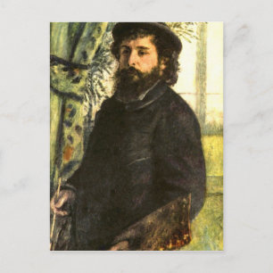Carte Postale Portrait du peintre Claude Monet par Renoir