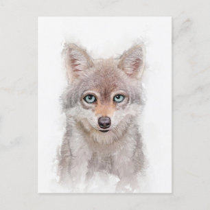 Carte Postale Portrait du petit loup