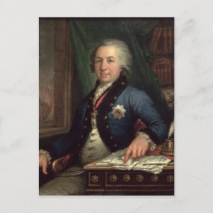 Carte Postale Portrait du poète russe Gavril Derzhavin