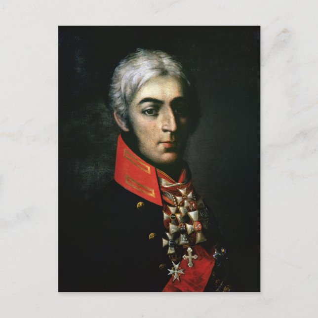 Carte Postale Portrait du Prince Peter Bagration (Devant)