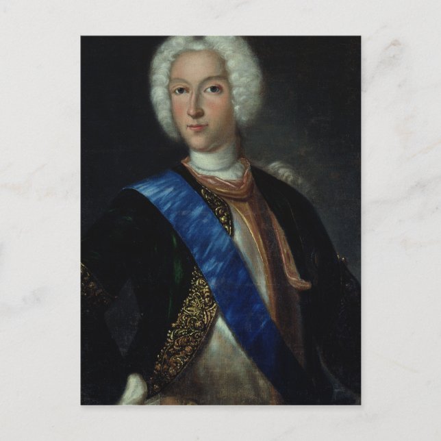 Carte Postale Portrait du tsar Pierre II (Devant)