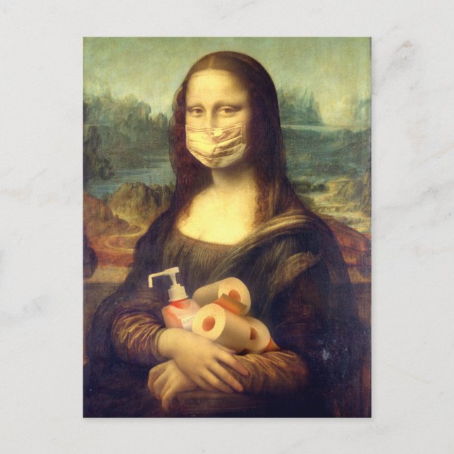 Carte Postale Portrait du virus Corona (Devant)