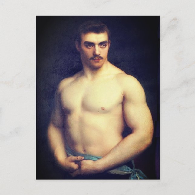 Carte Postale Portrait d'un athlète (Devant)