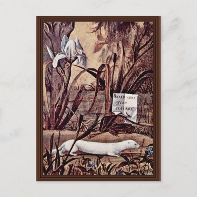 Carte Postale Portrait D'Un Chevalier Détails Par Carpaccio Vitt (Devant)