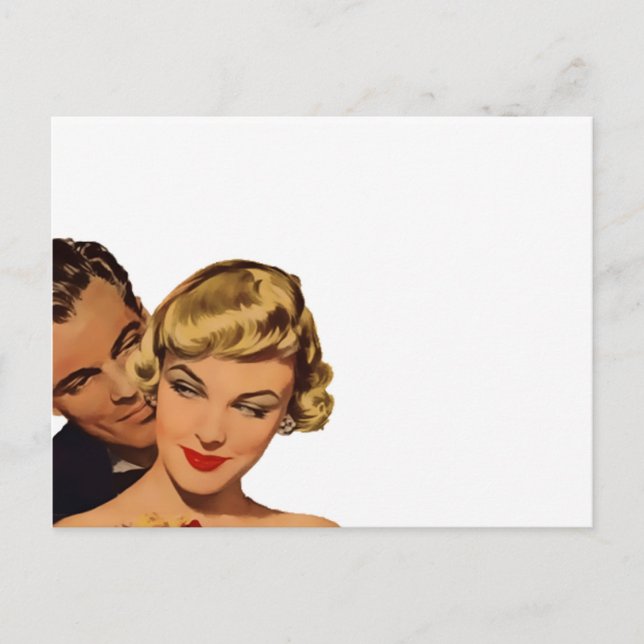 Carte Postale portrait d'un couple aimant (Devant)