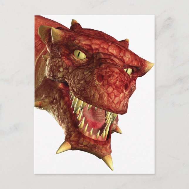 Carte Postale portrait d'un dragon (Devant)