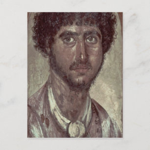 Carte Postale Portrait d'un Greek, from Fayum, Romano-Egyptian