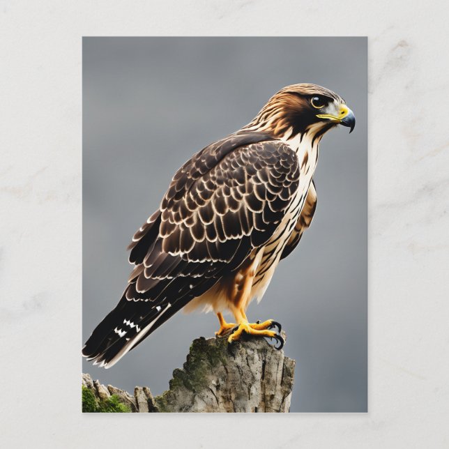 Carte Postale Portrait d'un Hawk (Devant)