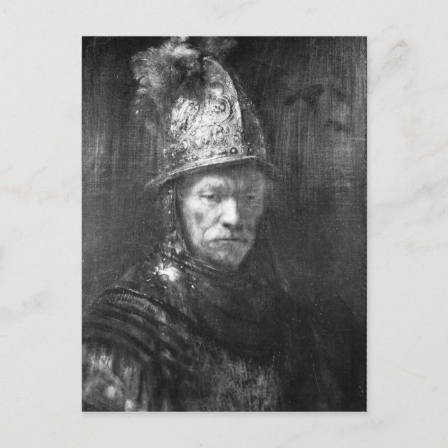Carte Postale Portrait d'un homme avec un casque d'or, 1648 (Devant)