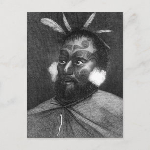 Carte Postale Portrait d'un homme de Nouvelle-Zélande