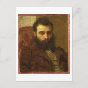 Carte Postale Portrait d'un homme (huile sur panneau)