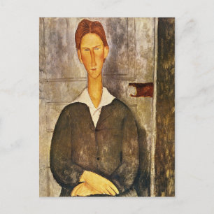 Carte Postale Portrait d'un jeune homme - Amedeo Modigliani