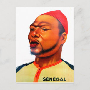 Carte Postale Portrait d'un jeune homme du Sénégal, Afrique