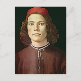 Carte Postale Portrait d'un jeune homme, v.1480-85