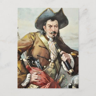 Carte Postale "Portrait d'un pirate" par un artiste inconnu