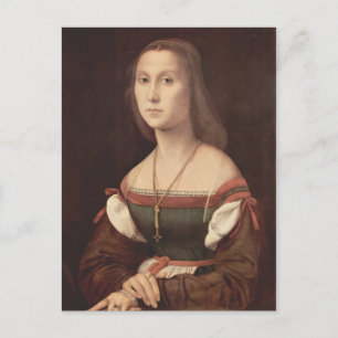 Carte Postale Portrait d'une dame (Le muet) par Raphael