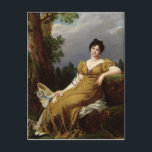 Carte Postale Portrait d'une femme assise<br><div class="desc">Portrait d'une femme assise | par Robert Lefevre | Lieu de l'art : Musée des Beaux-Arts,  Caen,  France | Artiste français | Numéro de collection d'images : XIR222477</div>