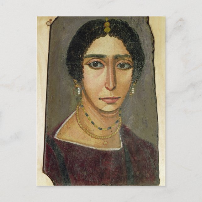 Carte Postale Portrait d'une femme, de Fayum, ęr-4ème siècle (Devant)