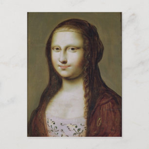 Carte Postale Portrait d'une femme inspirée par Mona Lisa