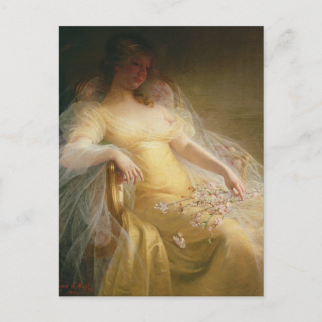 Carte Postale Portrait d'une femme (oil on canvas) (Devant)