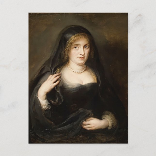 Carte Postale Portrait d'une femme par Peter Rubens (Devant)