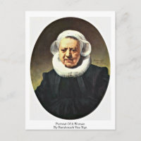 Portrait D'Une Femme Par Rembrandt Van Rijn